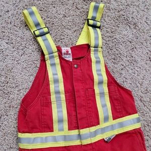 Red FR Bibs Coveralls